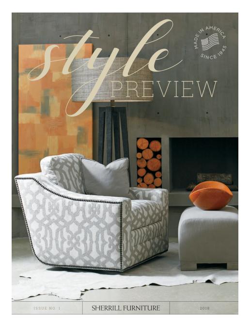 digital magazine publishing - Sherrill Furniture & Occasional Lookbook, Issue 1